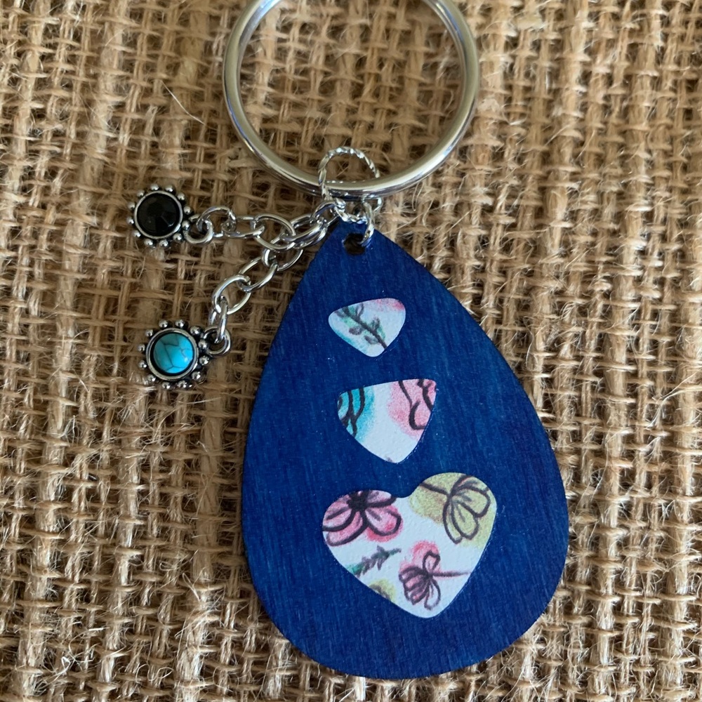 Wooden keychain.